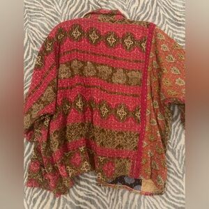 Kantha Kafta NWNT Jacket Waist Length Full Body With Pockets